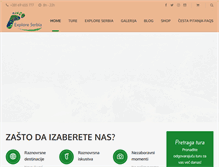 Tablet Screenshot of explore-serbia.rs